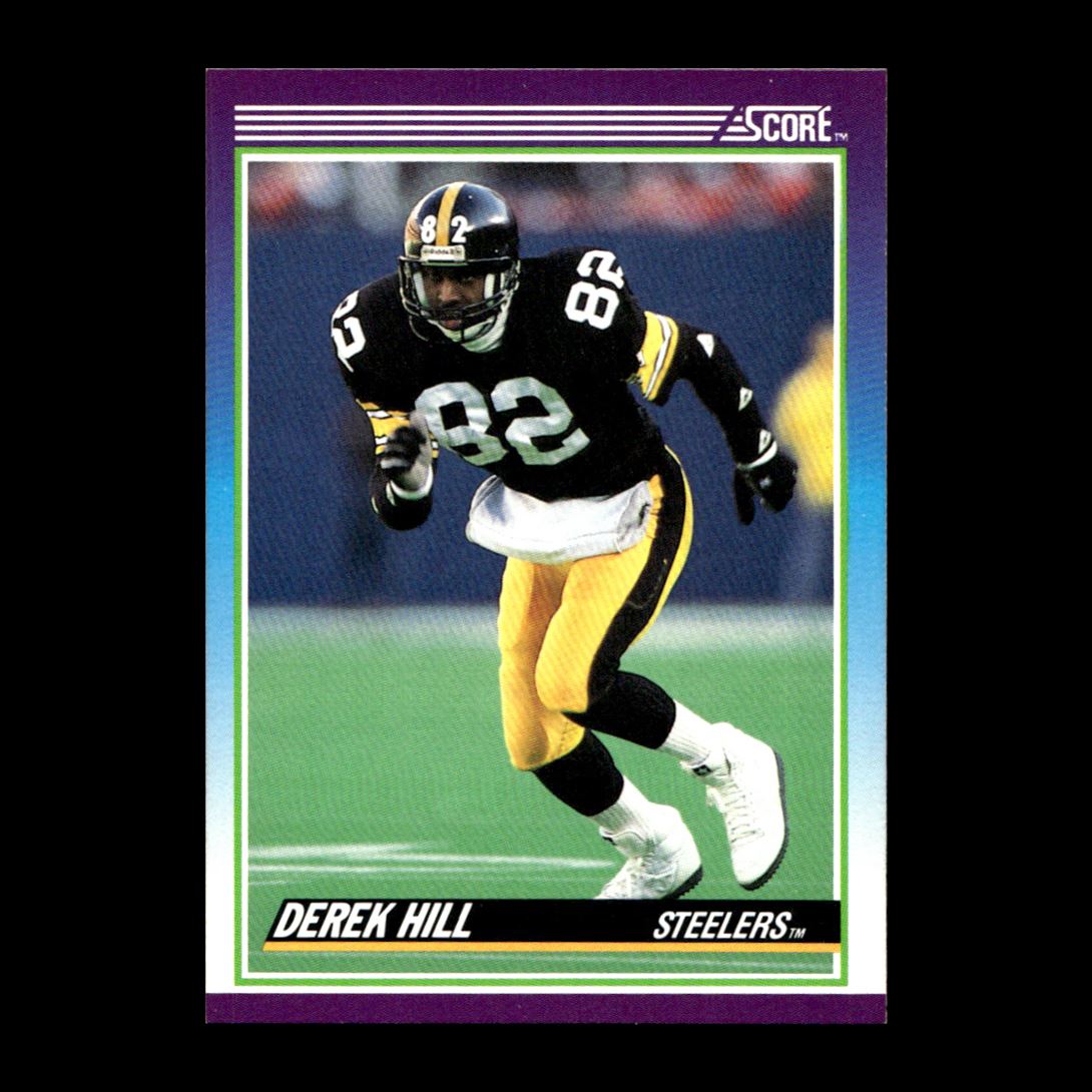 Derek Hill 1990 Score Rookie Pittsburgh Steelers #142 Set Break GM