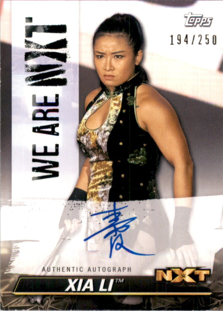 2021 Topps Wwe Nxt We Are Nxt Autographs Wrestling Card Xia Li Axl On