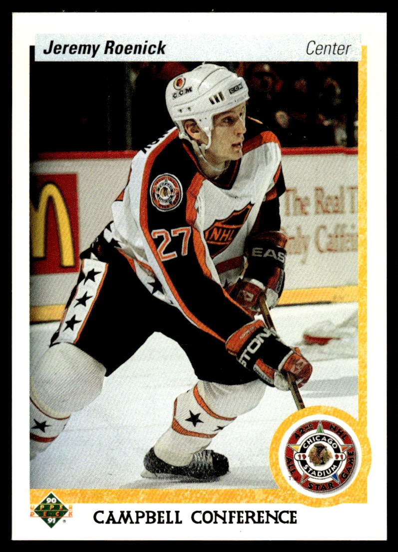 1990-91 Upper Deck #481 Jeremy Roenick Chicago Blackhawks | eBay