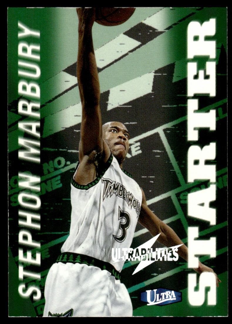 その他 97-98fleer showcase Stephan Marbury Fleer Stephon Marbury Basketball 1997-98 Season Sports Trading