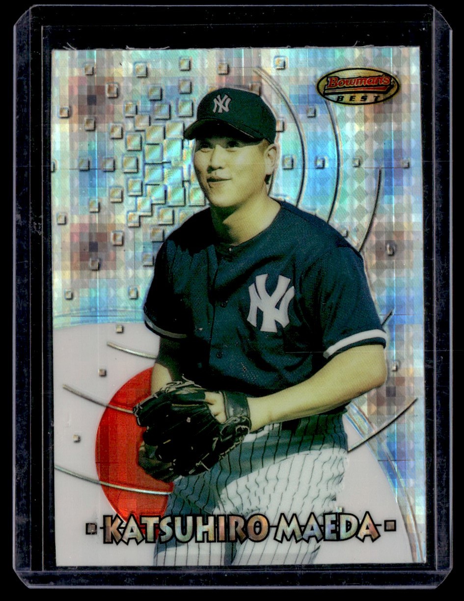 1997 Bowman's Best Atomic Refractor Katsuhiro Maeda Yankees