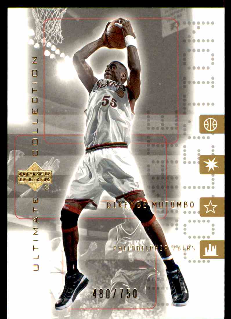 2001-02 Upper Deck Ultimate Collection Dikembe Mutombo #44 card front image