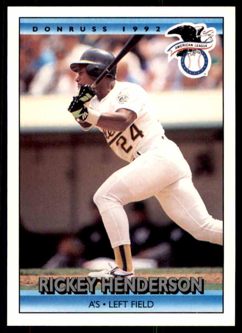 1992 Donruss Baseball Rickey Henderson #30