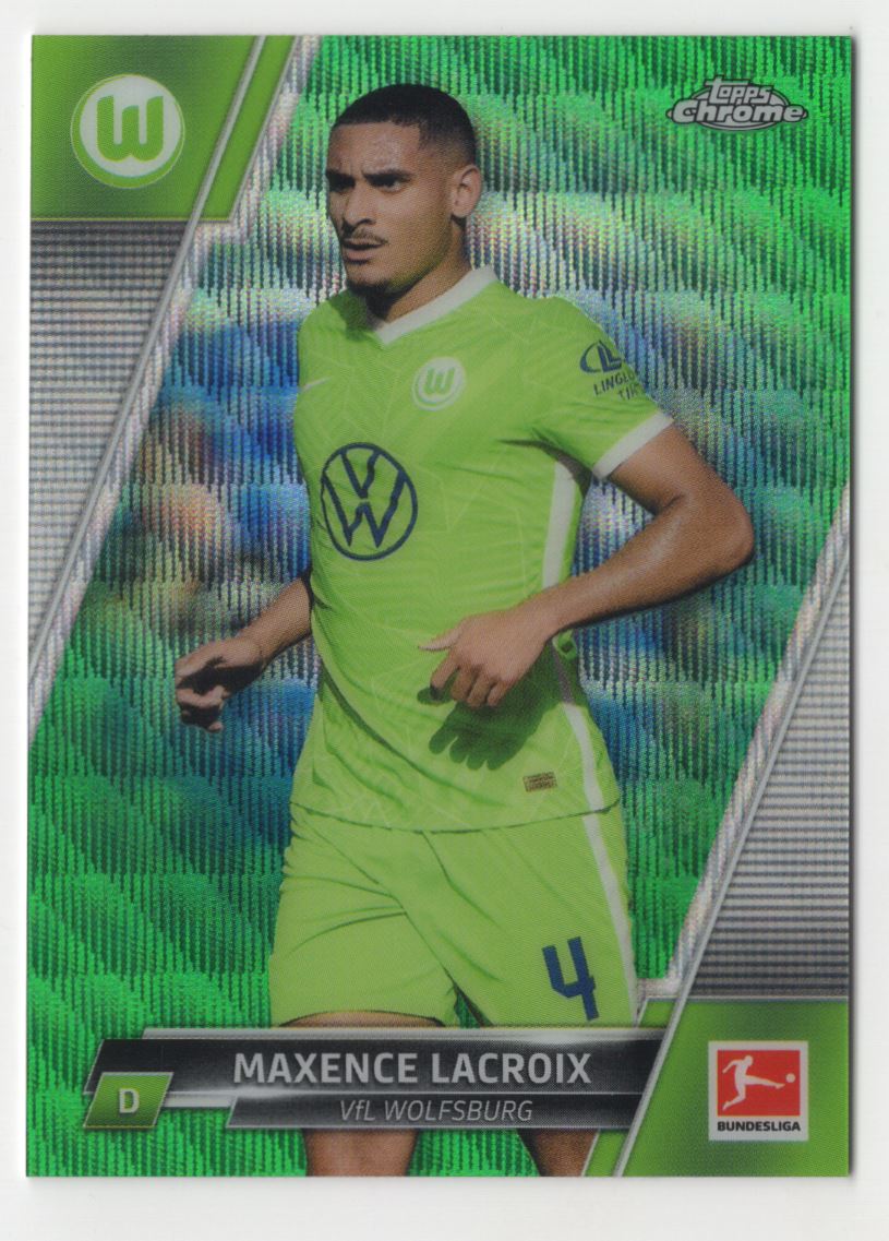 2022 Topps Chrome Bundesliga Maxence Lacroix #100 on Kronozio