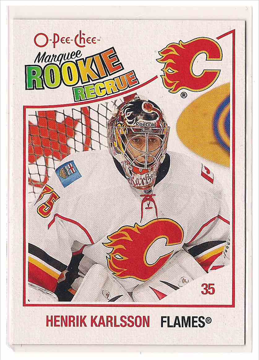 2010-11 O-Pee-Chee Marquee Rookie Henrik Karlsson #528