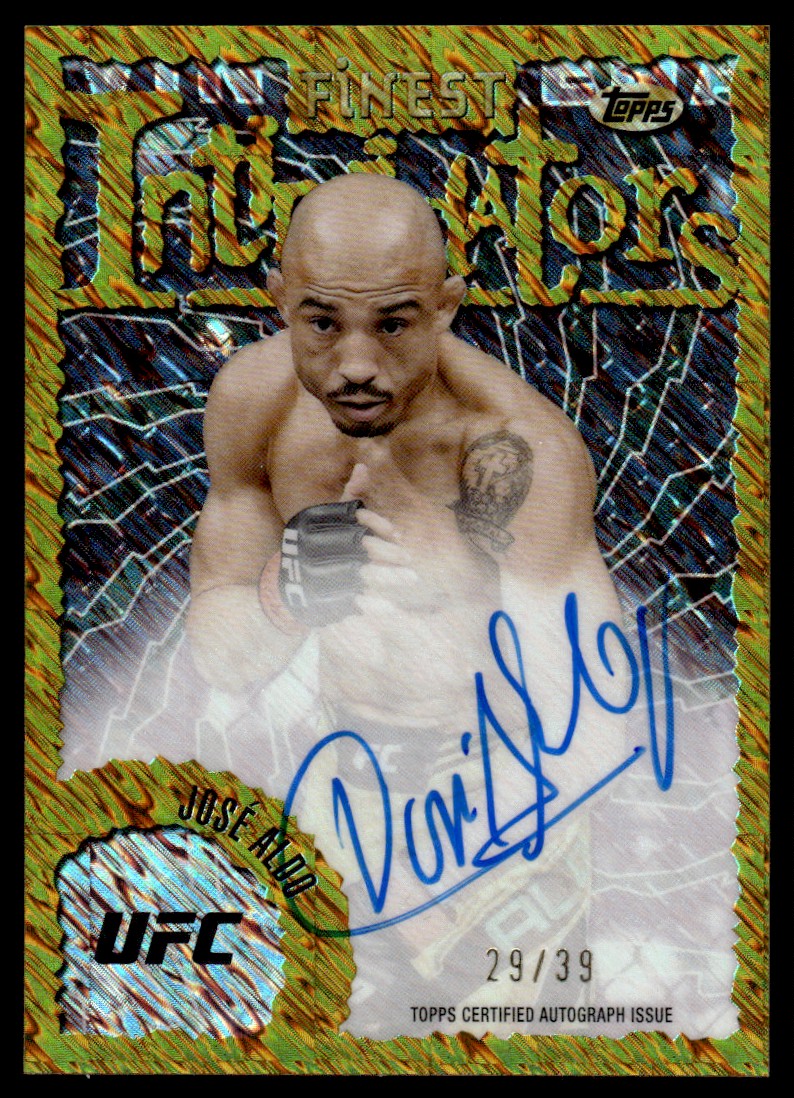 2024 Topps Finest UFC Gold Shimmer Intimadators Jose Aldo