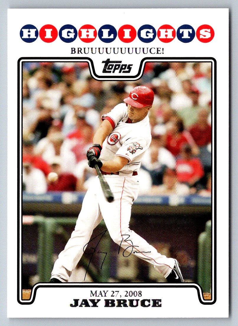 2008 Topps Updates & Highlights Jay Bruce #UH155