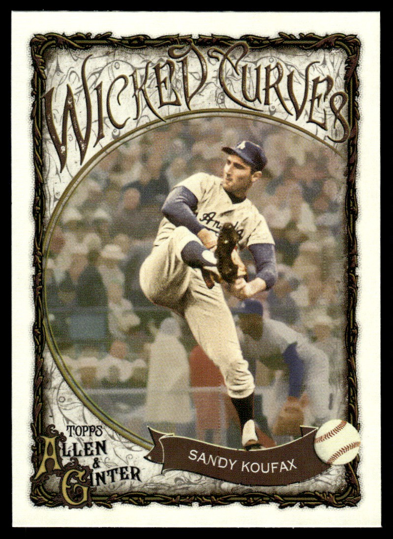 Sandy Koufax 2025 Topps Allen & Ginter Wicked Curves Card #WC-6