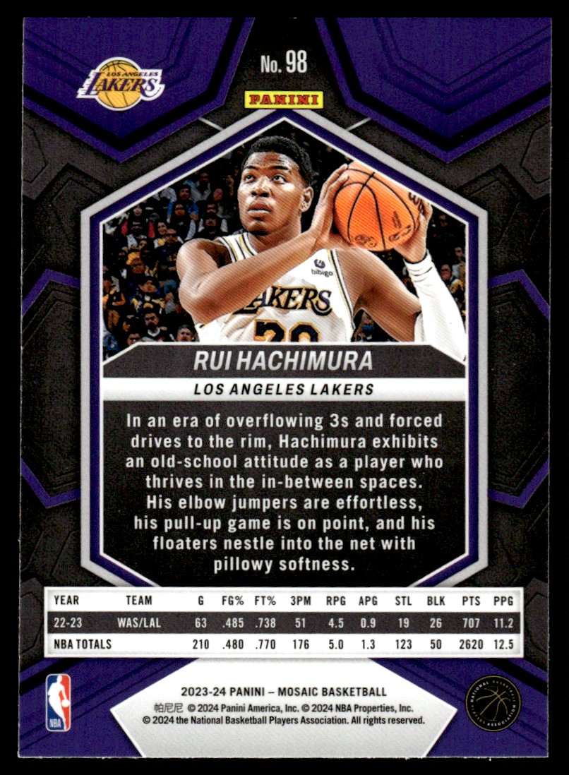 その他 Rui Hachimura Panini Absolute Memo PSA10 Rui Hachimura Panini Absolute Memo PSA10