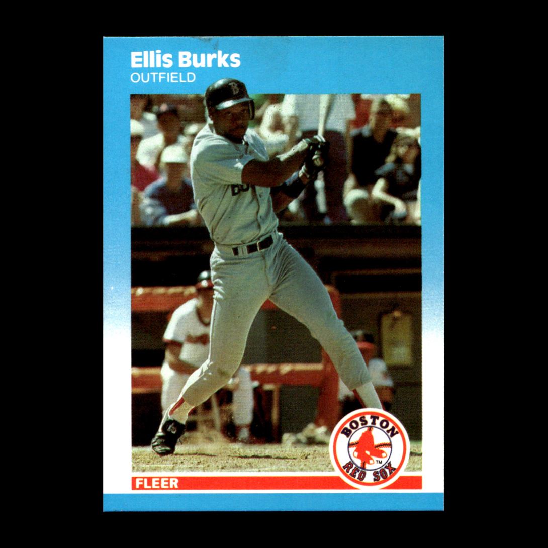 Ellis Burks 1987 Fleer Update Boston Red Sox #U-15 Nice R304 | eBay