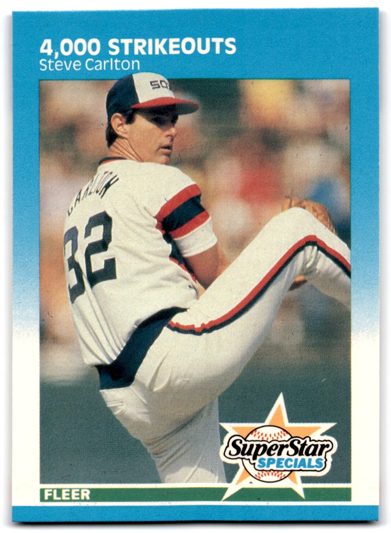 1987 Fleer Glossy Steve Carlton #635