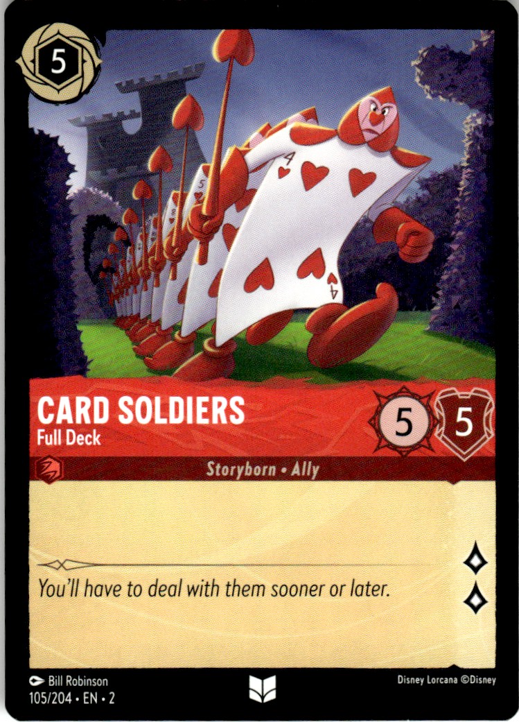2023 Disney Lorcana - Rise of the Floodborn Card Soldiers - Full