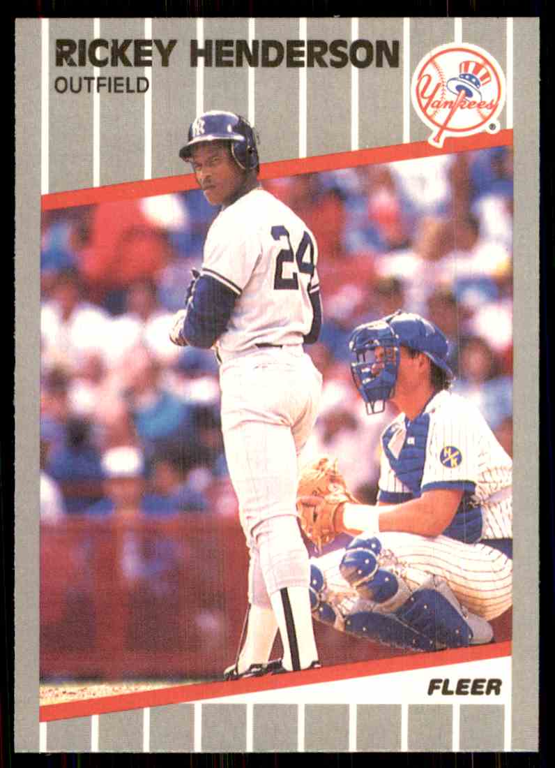 1989 Fleer Rickey Henderson #254