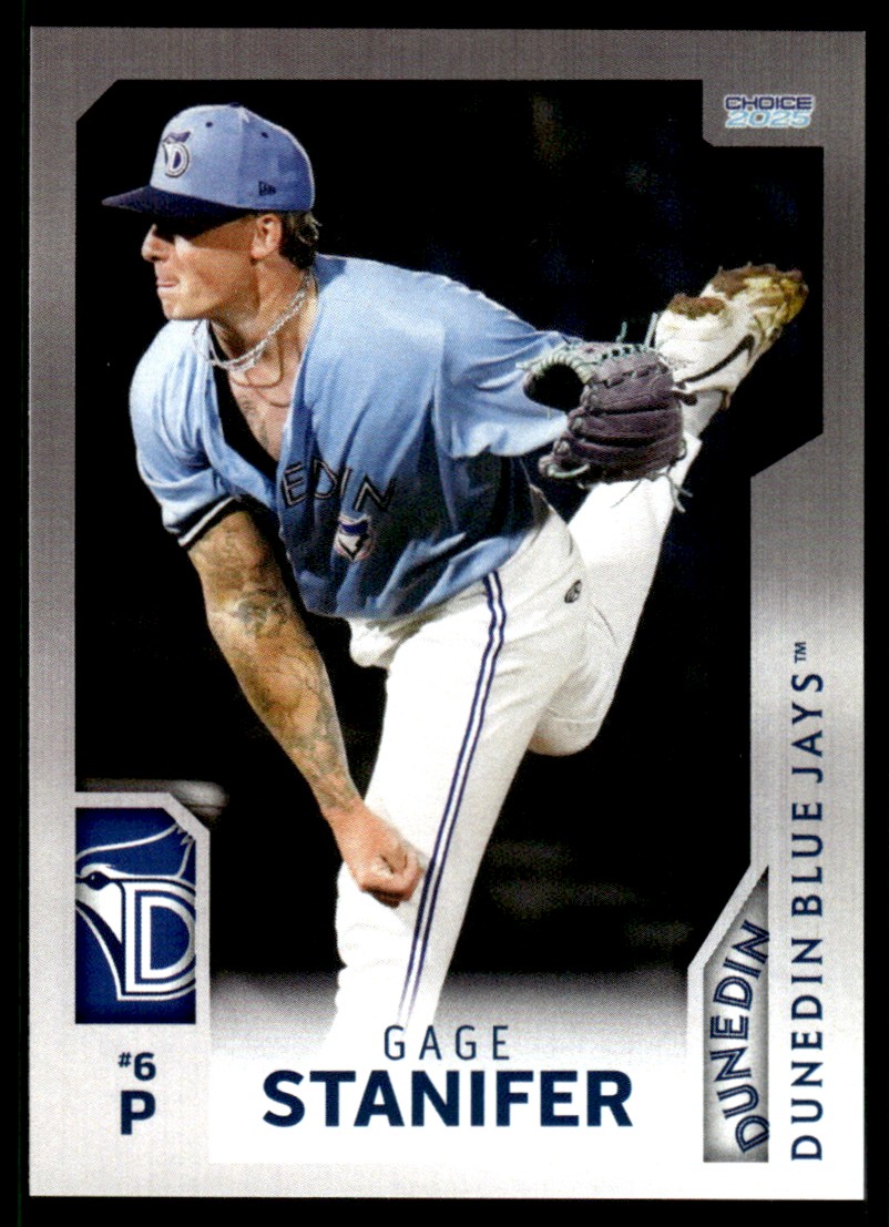 2025 Gage Stanifer MiLB Minor League Rookie Card Dunedin Blue Jays