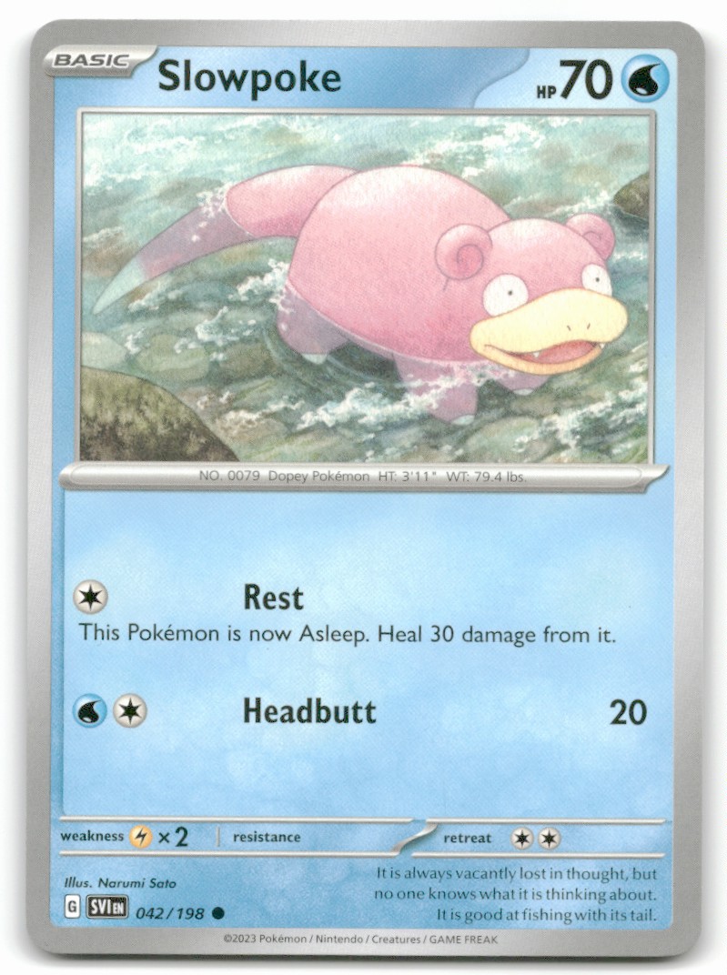 Pokemon Trading Card TCG Slowpoke #042 | eBay