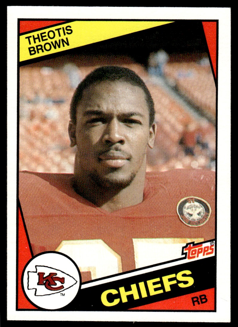 1984 TOPPS THEOTIS BROWN KANSAS CITY CHIEFS #86 | eBay