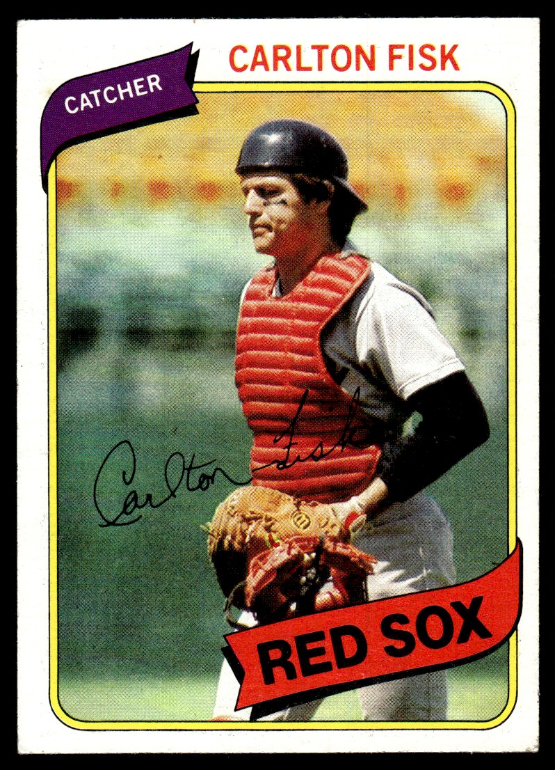 1980 Topps Baseball Carlton Fisk Boston Red Sox #40 EX-MT | eBay
