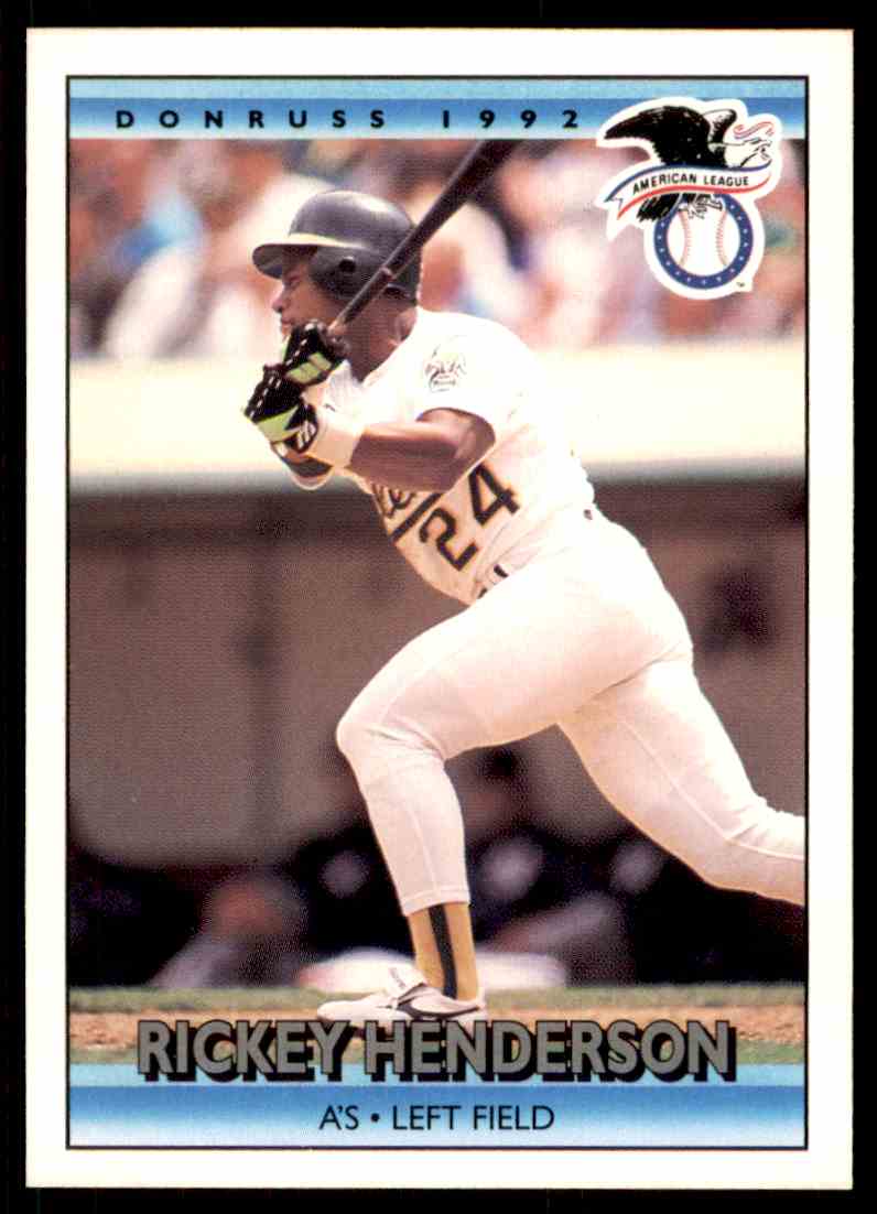 1992 Donruss Rickey Henderson #30