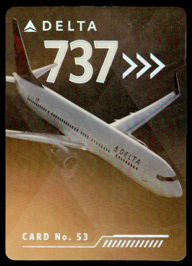 2022 Delta Airlines Trading Card Boeing 737 900ER Delta #53 | eBay