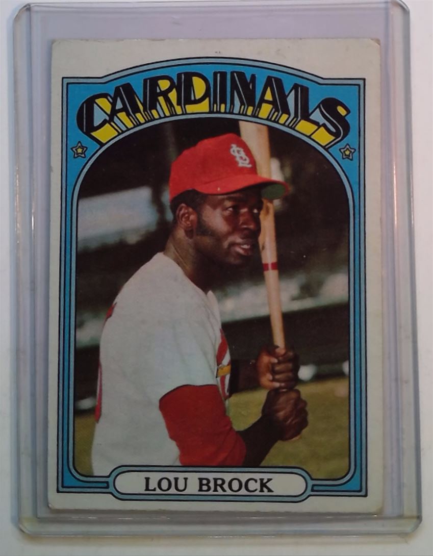 1972 Topps Regular (Baseball) Card# 200 lou brock of the St. Louis