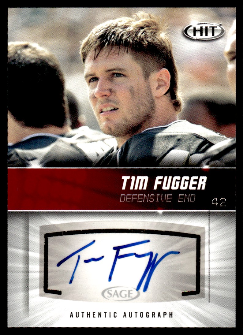 2012 SAGE HIT Autographs Tim Fugger Rookie Auto Vanderbilt