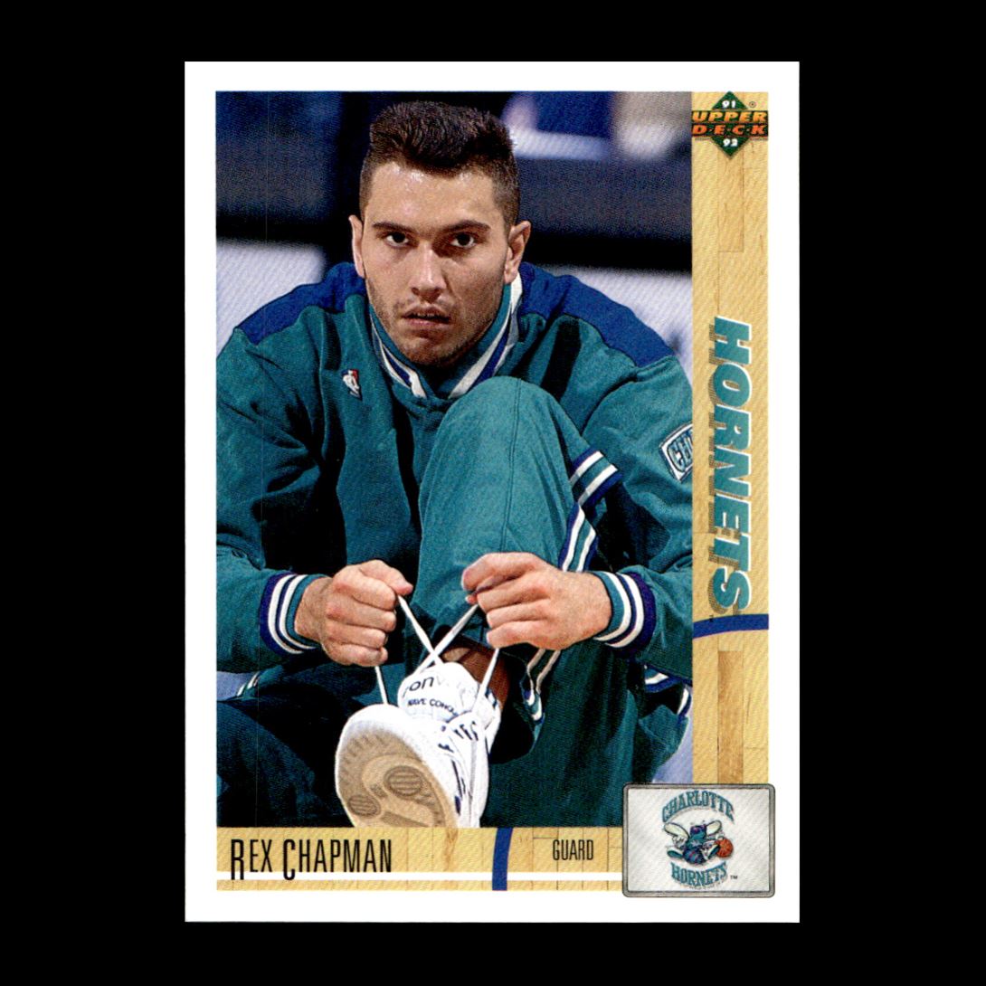 Rex Chapman 1991-92 Upper Deck Charlotte Hornets #325 R328V 52 | eBay