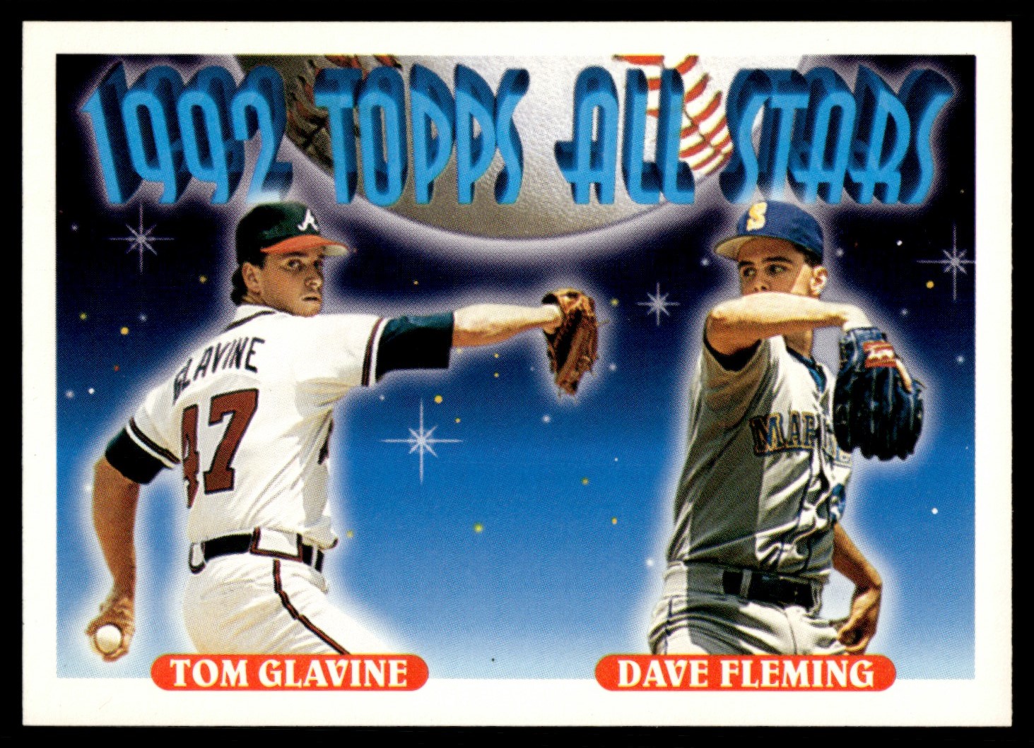 1993 Topps All-Stars #410 Tom Glavine/Dave Fleming Atlanta Braves