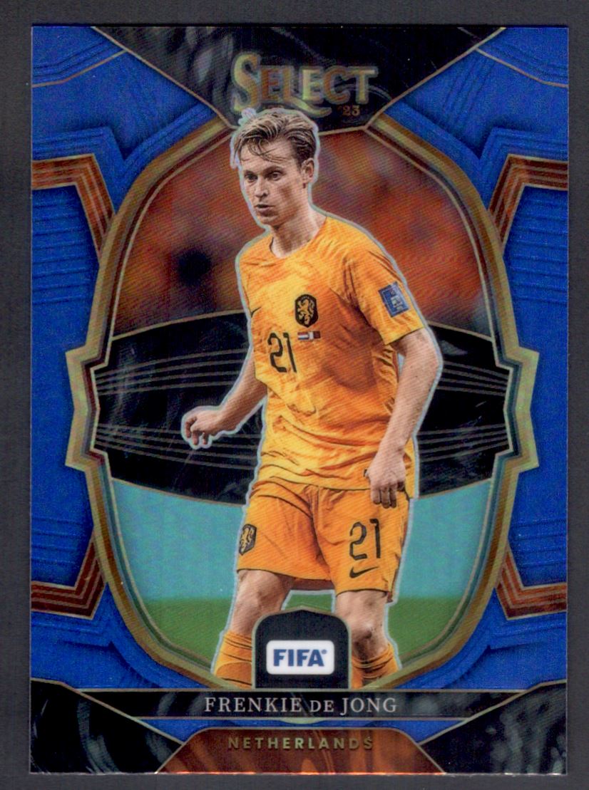 2022-23 Panini Select FIFA Terrace Frenkie de Jong Blue Prizm