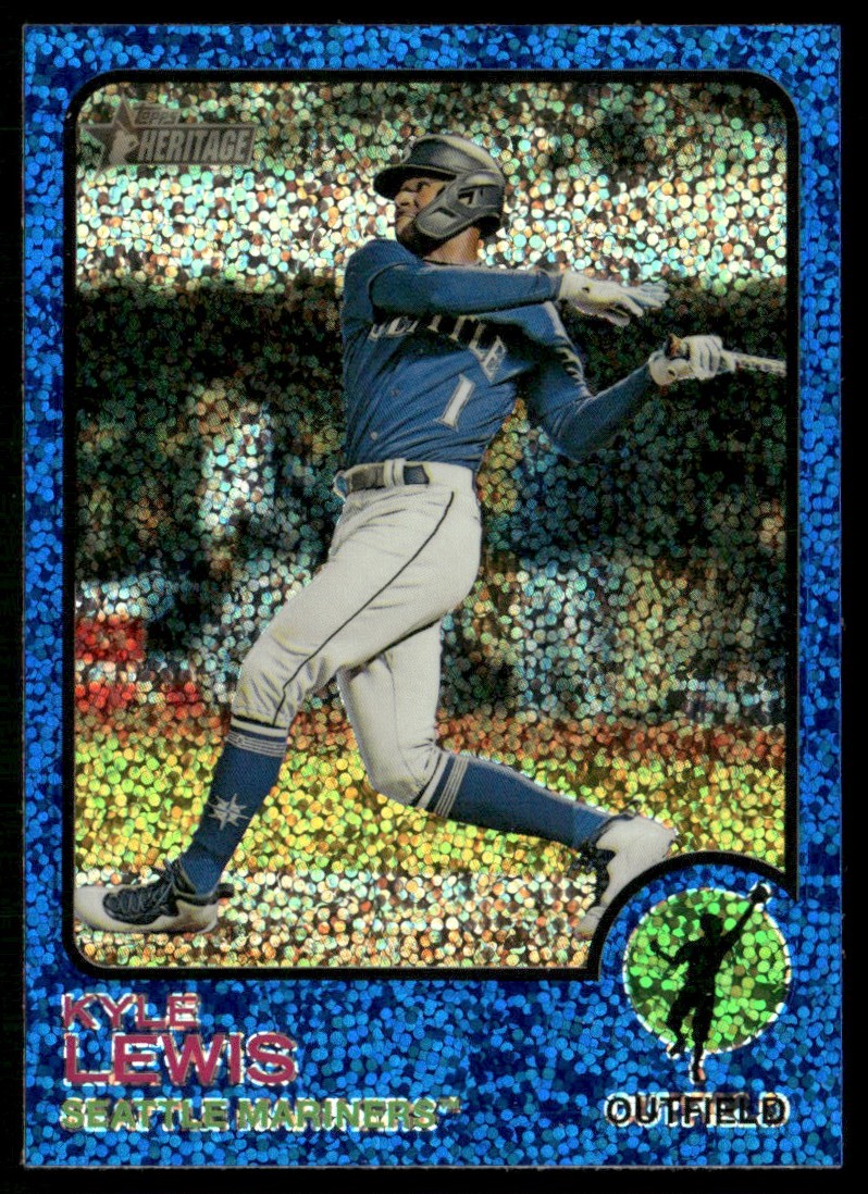 2022 Topps Heritage Blue Mini-Diamond Refractor Kyle Lewis #261