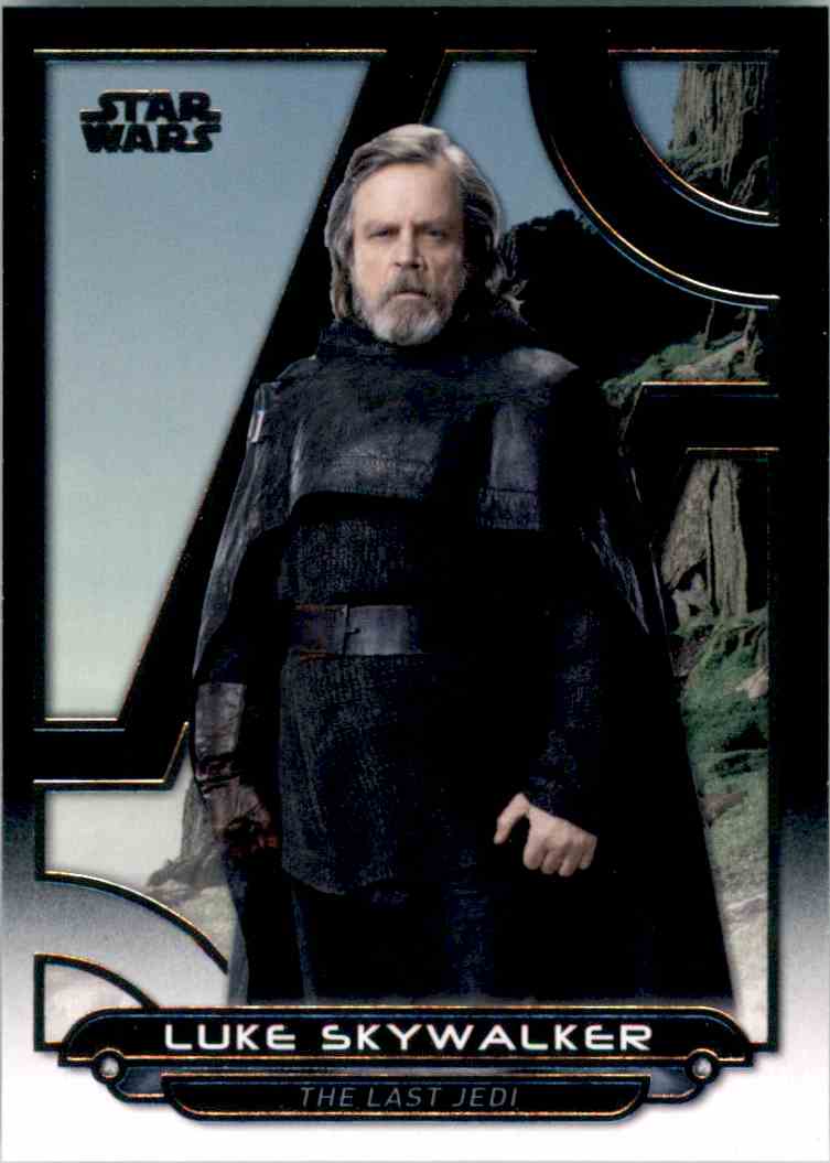 18 Star Wars Galactic Files Base Card Luke Skywalker Tlj 1 On Kronozio