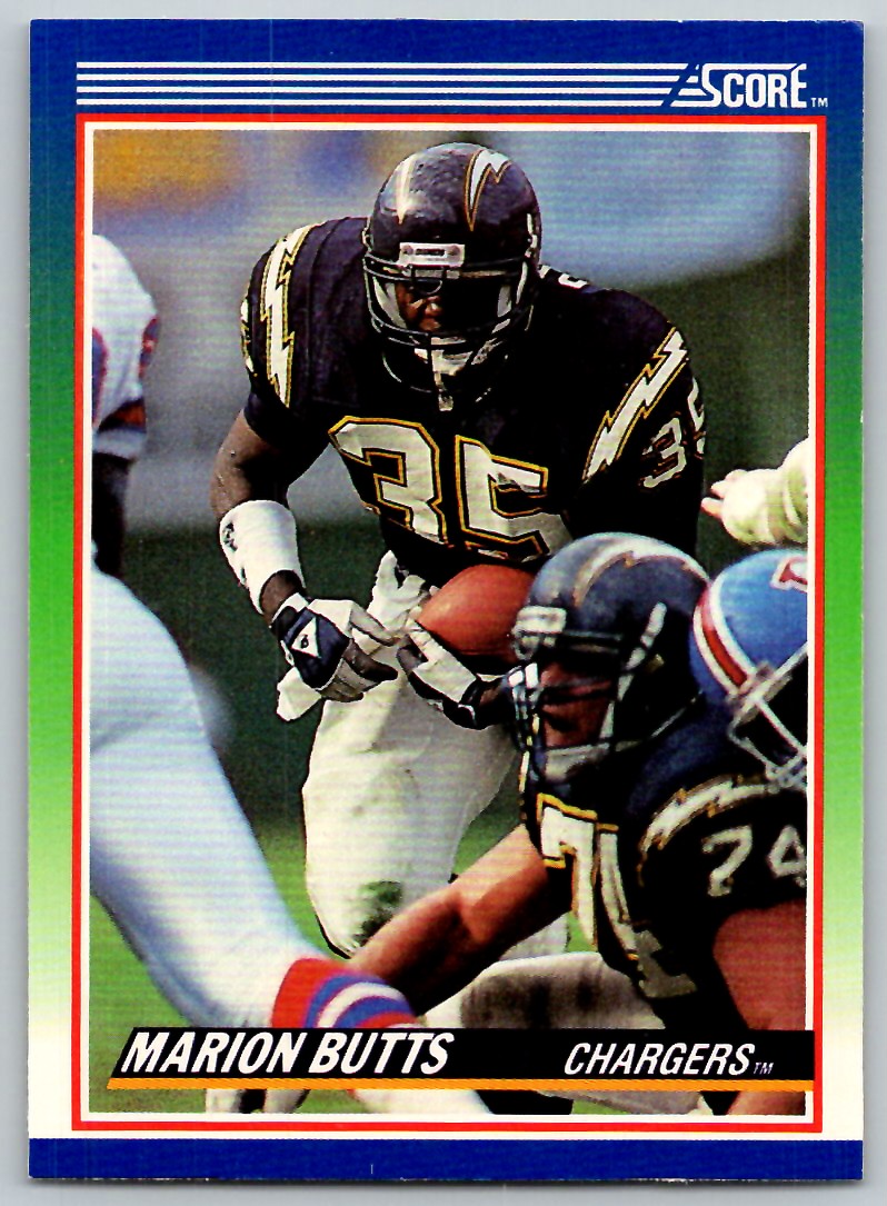 1990 SCORE MARION BUTTS SAN DIEGO CHARGERS #97 | eBay