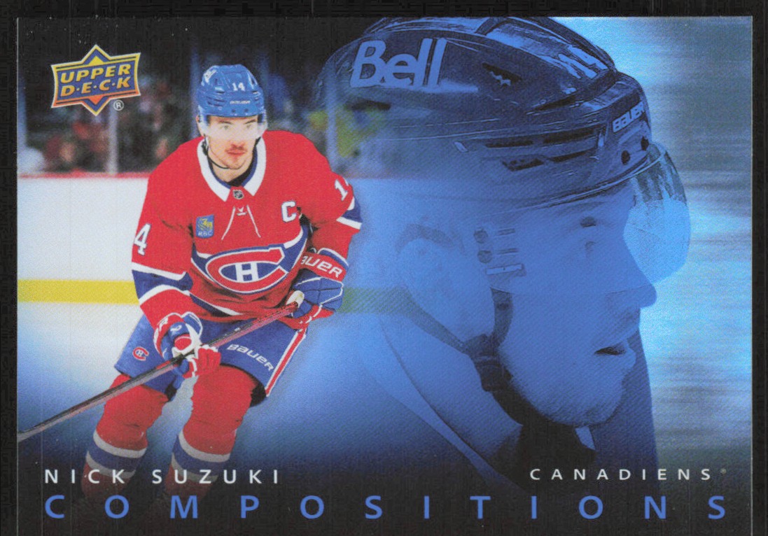 UPPERDECK トレーディングカード　53/100 2025-26 Upper Deck Series 1 Compositions Nick Suzuki Montreal