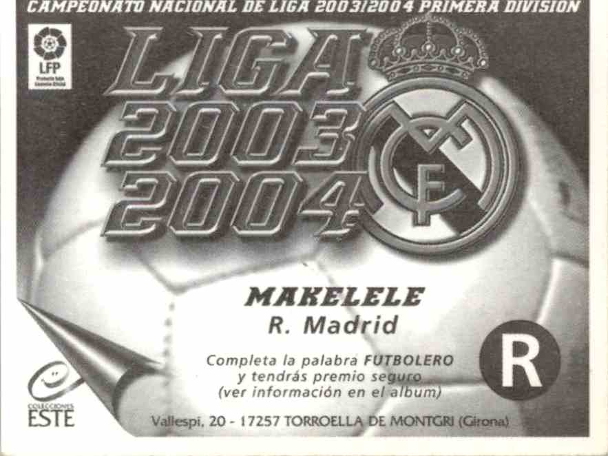 2003 Liga Este 2003 2004 Makelele On Kronozio