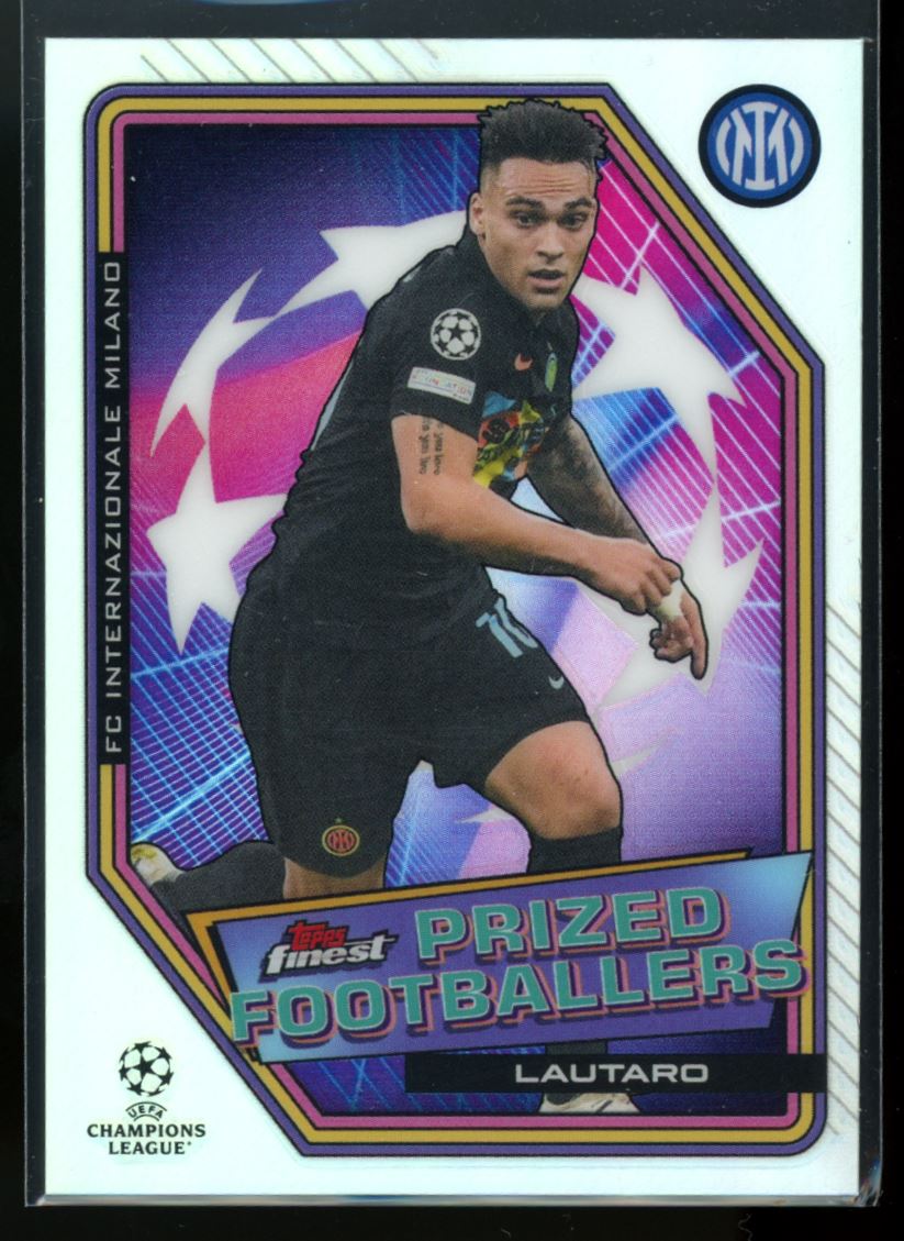 2021 Topps Finest Uefa Champions League Prized Footballers Lautaro