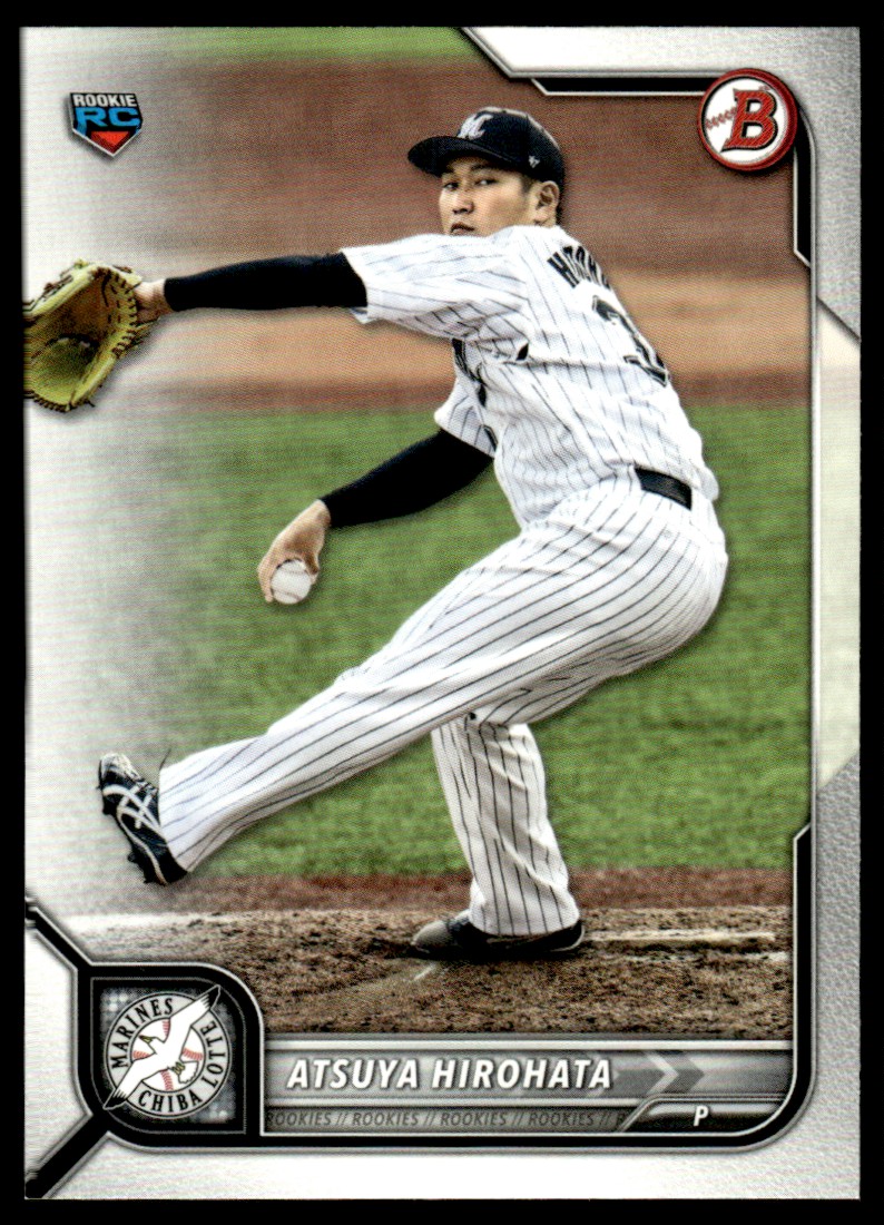 2022 Bowman NPB Nippon Professional Baseball #107 Atsuya Hirohata