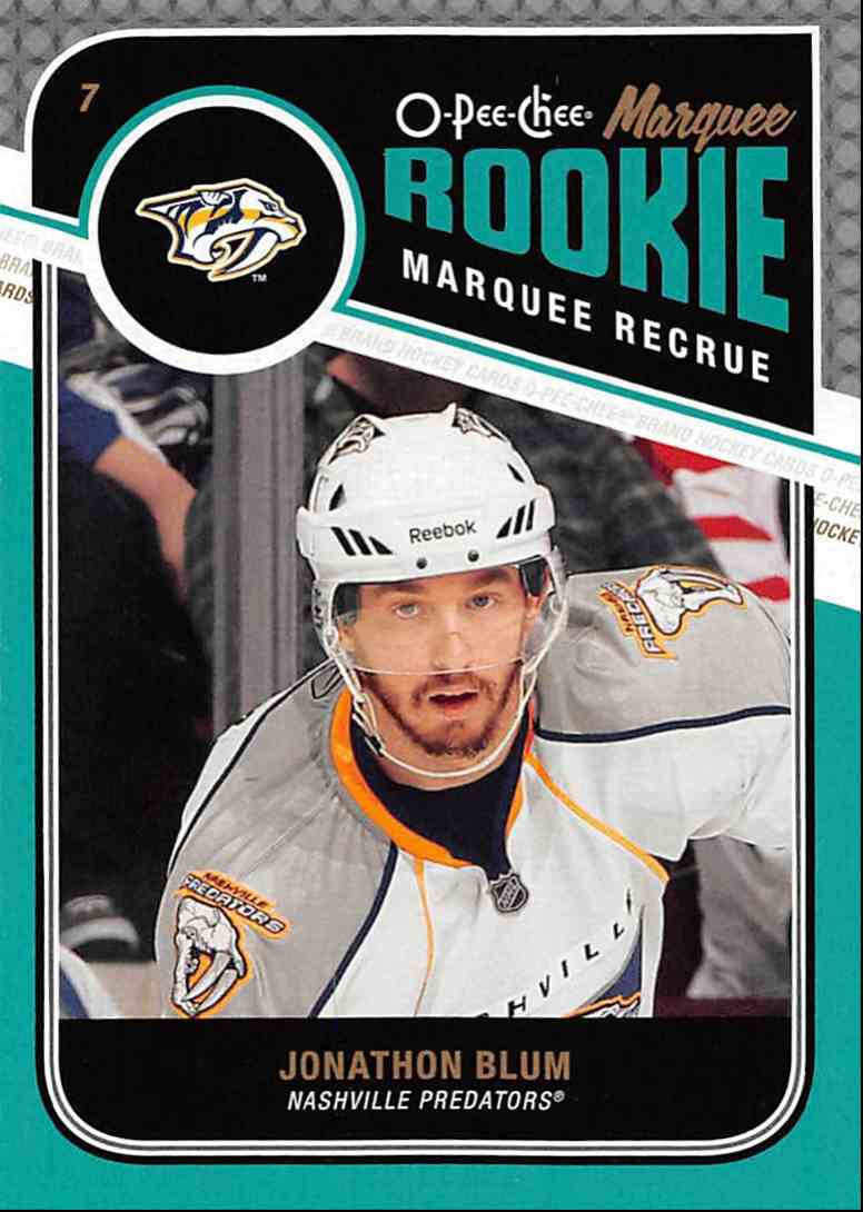 2011-12 O-Pee-Chee Jonathon Blum #577