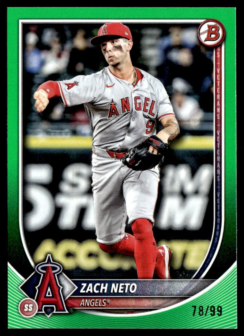 大谷翔平2021 Bowman Neon Green Border /399 2021 Bowman SHOHEI OHTANI Neon Green 207/399 #85 PSA 9, POP