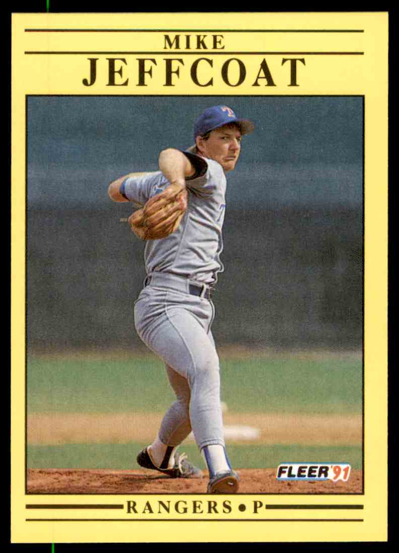 1991 Fleer Baseball Mike Jeffcoat #291