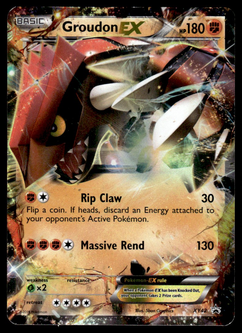 2018 Black Star Promo Holo Groudon Ex #XY42 | eBay