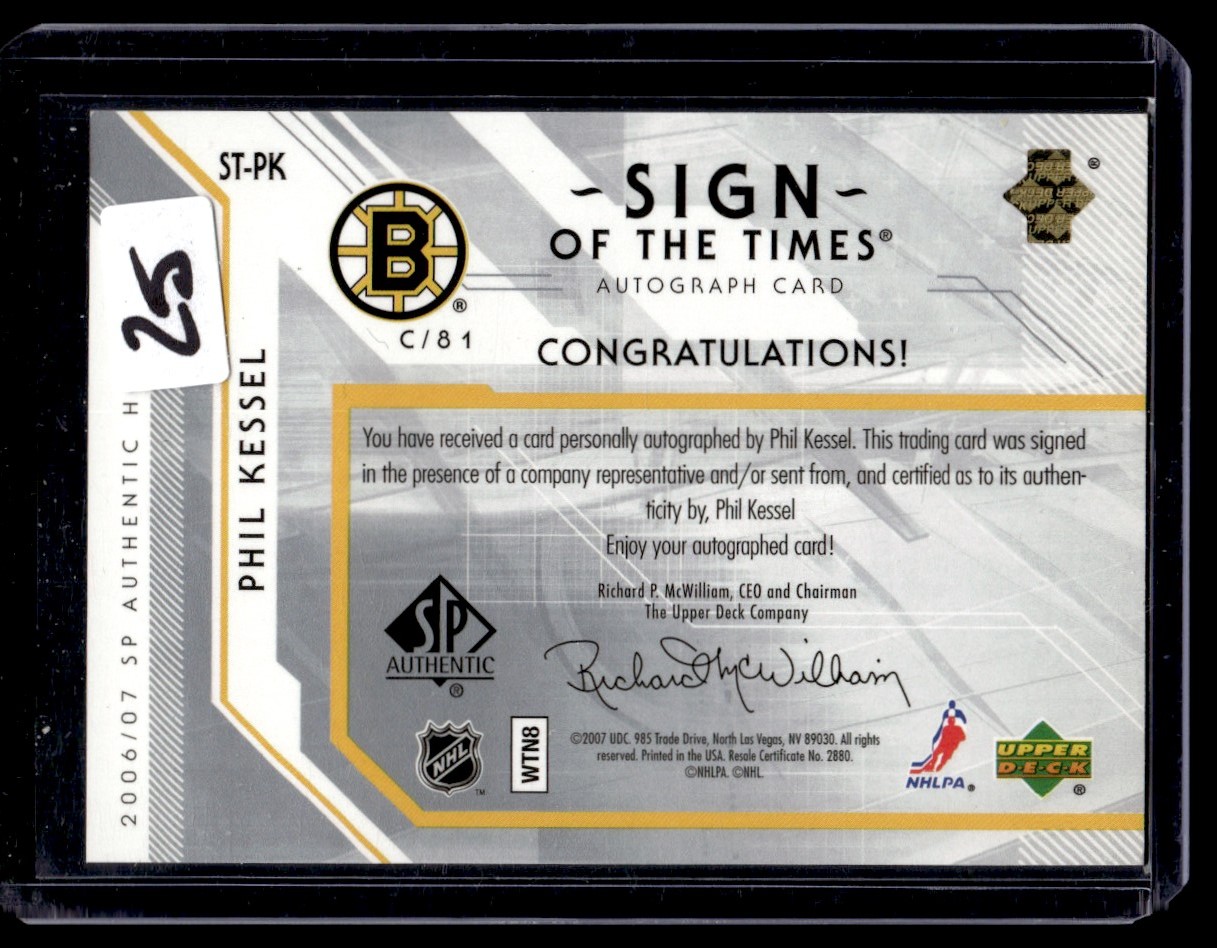 2006-07 SP Authentic Sign of the Times Autograph Rookie Phil