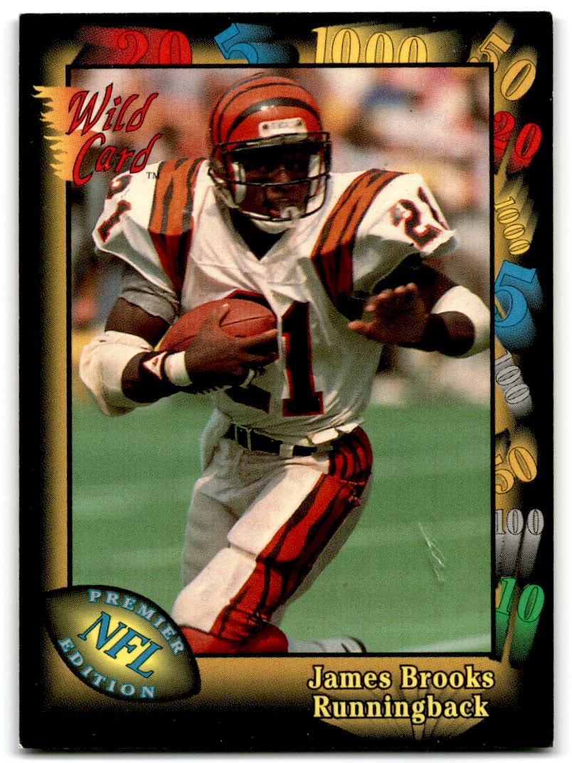 1991 Wild Card James Brooks #129 on Kronozio