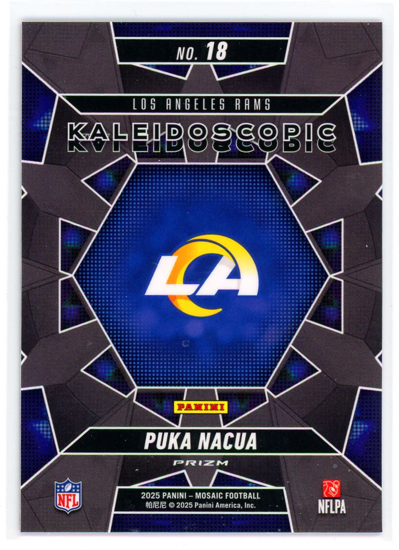 2025 Panini Mosaic Kaleidoscopic Prizm Puka Nacua Los Angeles Rams