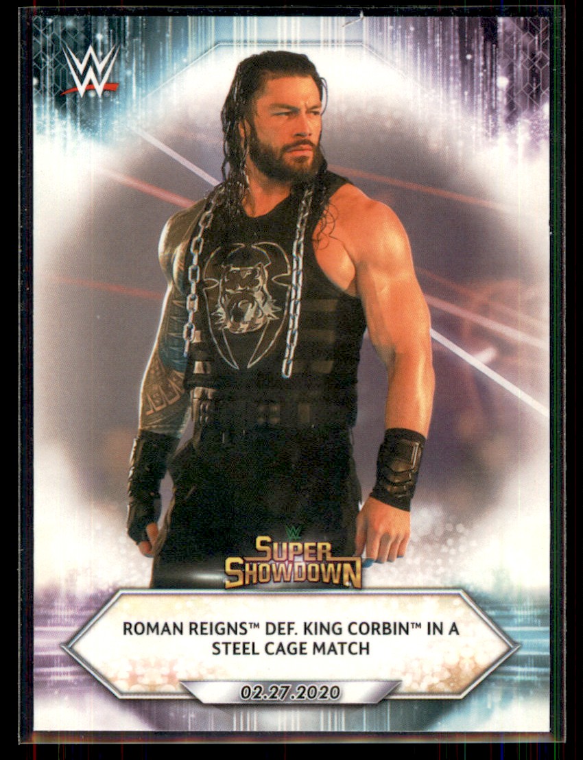 2021 Topps Wwe ROMAN REIGNS SUPPER SHOWDOWN #24 - Picture 1 of 2