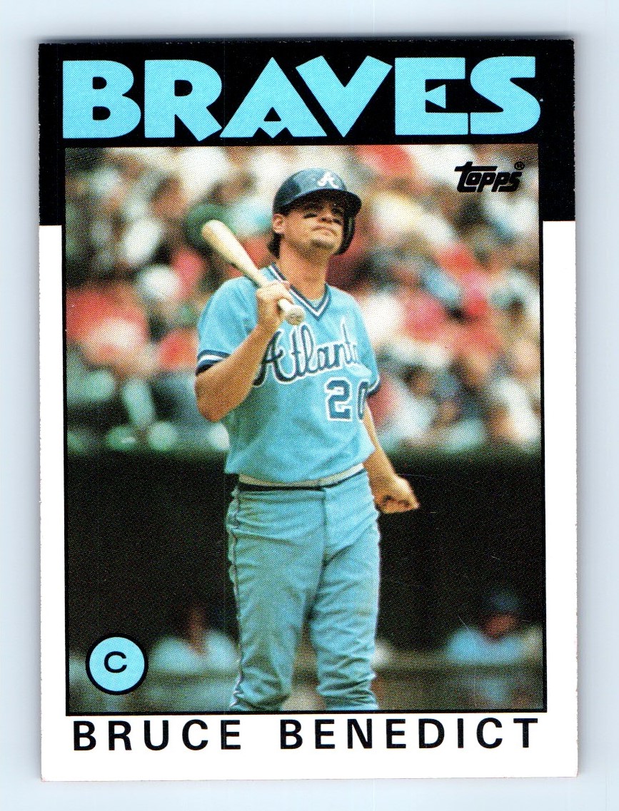 1986 TOPPS CHEWING GUM BRUCE BENEDICT #78