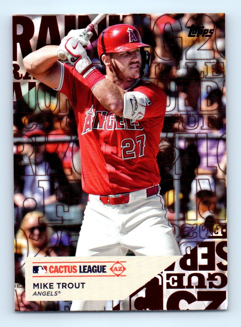 2025 Topps Series 1 Cactus League Mike Trout Los Angeles Angels