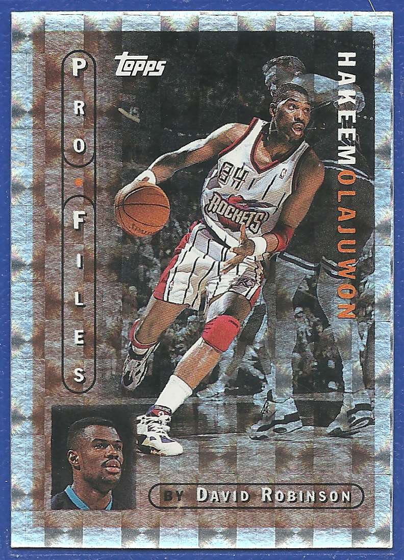 1996-97 Topps Pro Files Hakeem Olajuwon #PF-19 on Kronozio