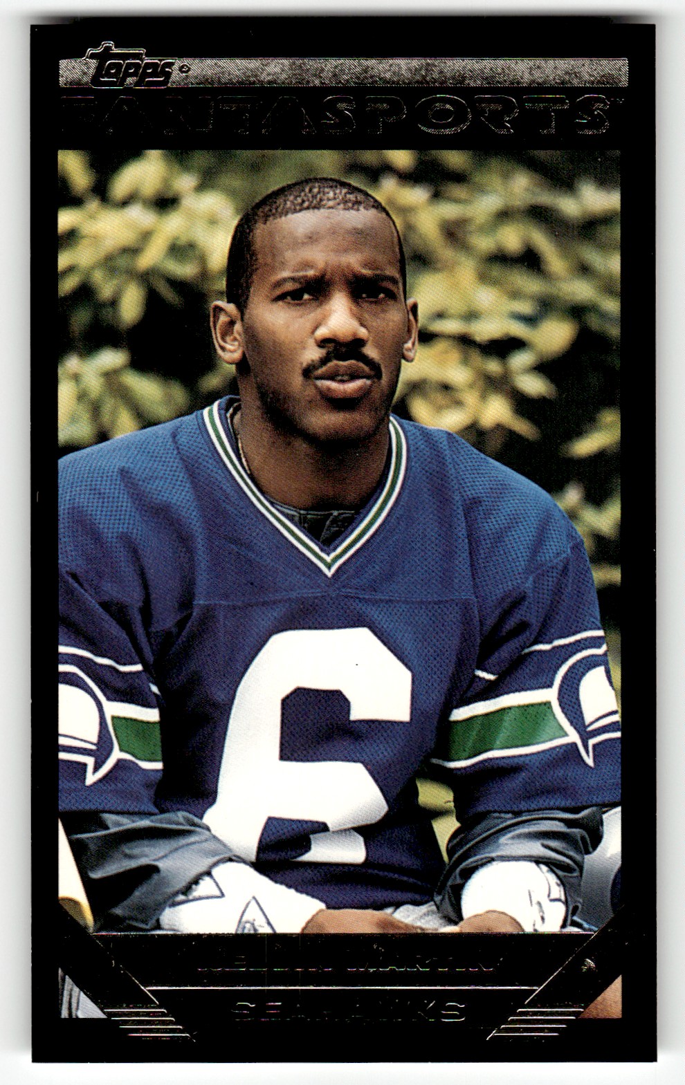 1993 TOPPS FANTASPORTS KELVIN MARTIN SEATTLE SEAHAWKS #134 3