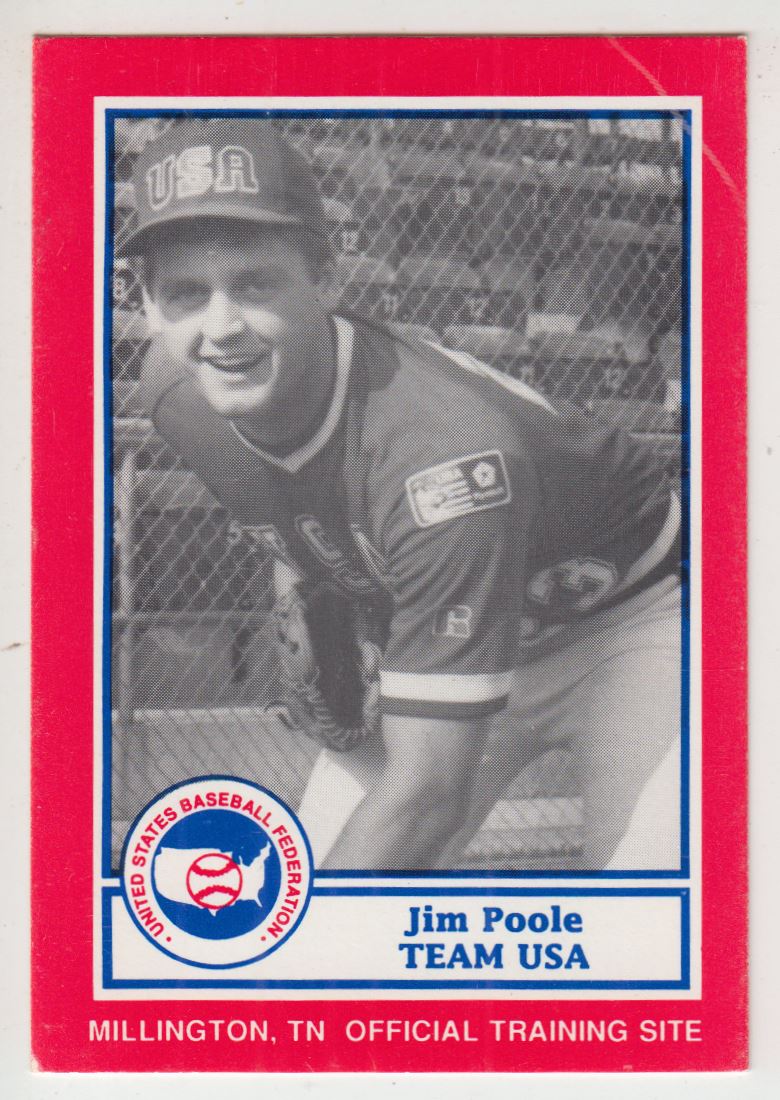 1990 Pan Am Team USA Red BDK Jim Poole #13