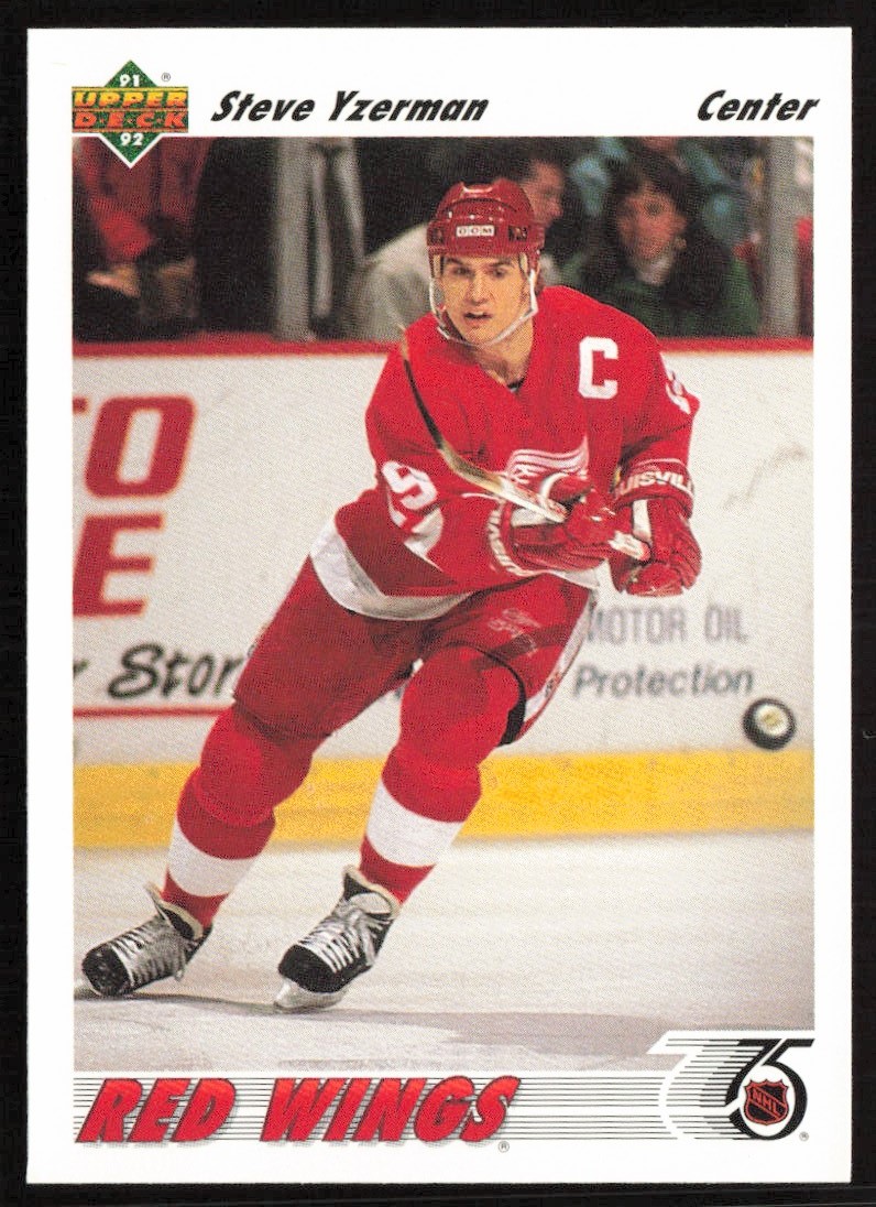 1991-92 Upper Deck #146 Steve Yzerman Detroit Red Wings | eBay