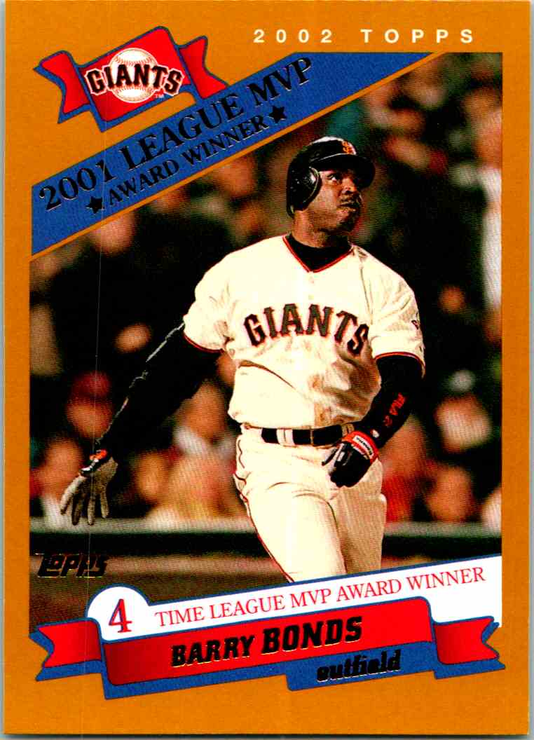 2002 Topps 2001 League MVP Barry Bonds San Francisco Giants 717 EBay